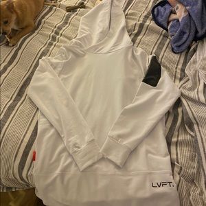 Live Fit white Assassin hoodie. Size Medium